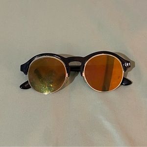 Orange Round Sunglasses